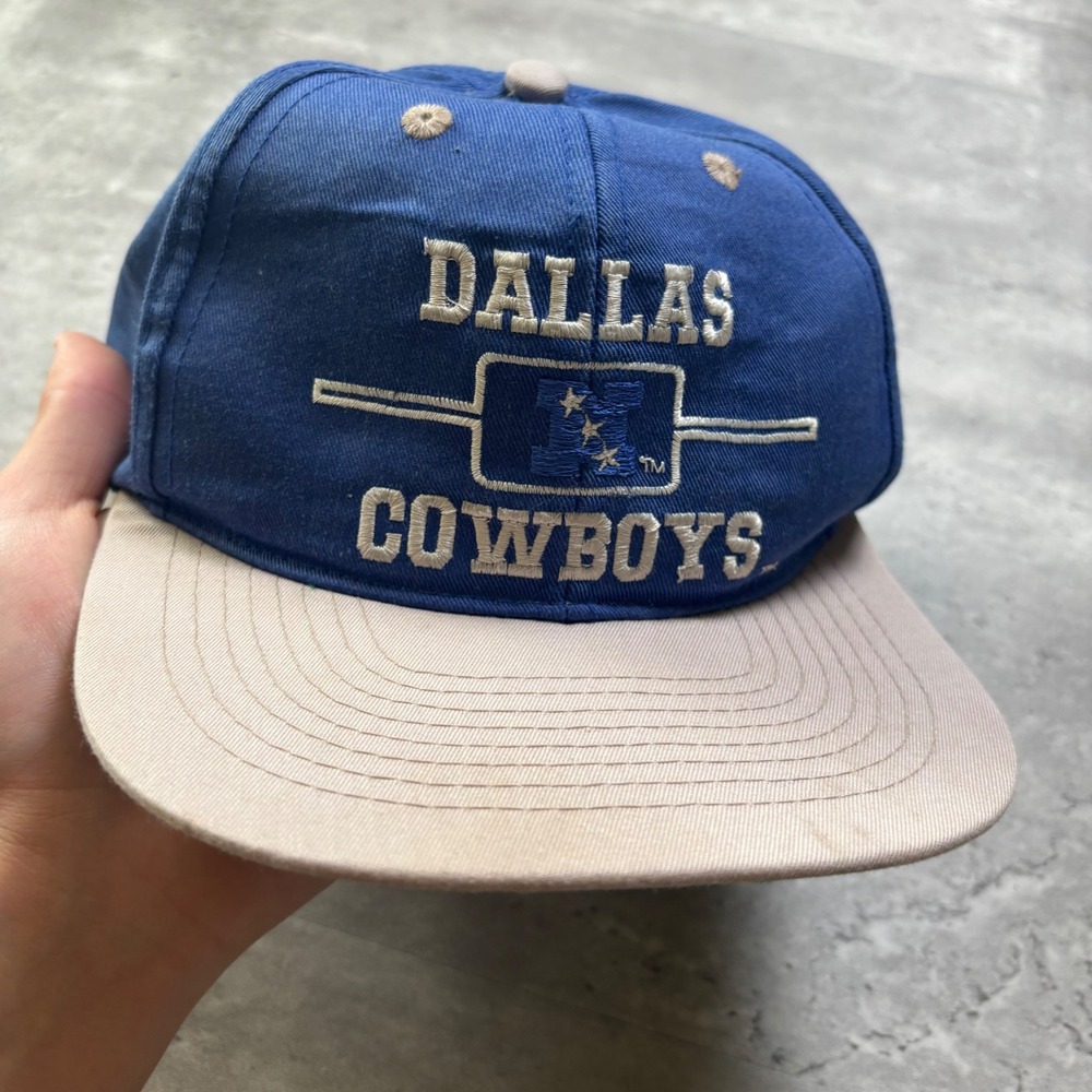 Drew Pearson Dallas Cowboys Hat OSFA Blue Grey Vintage Snapback NFL Football